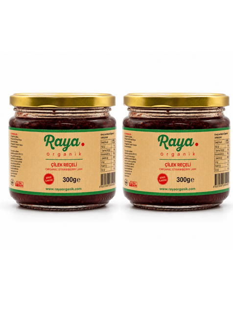 Organik Çilek Reçeli 2'li Set (300 g x 2)