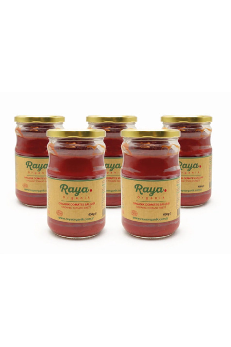 Organik Domates Salçası 5'li Paket (650 g x 5)