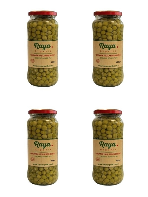Organik Haşlanmış Bezelye (400 Gr * 4) 4 lü Set