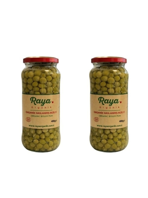 Organik Haşlanmış Bezelye (400 Gr x 2) 2'li Set