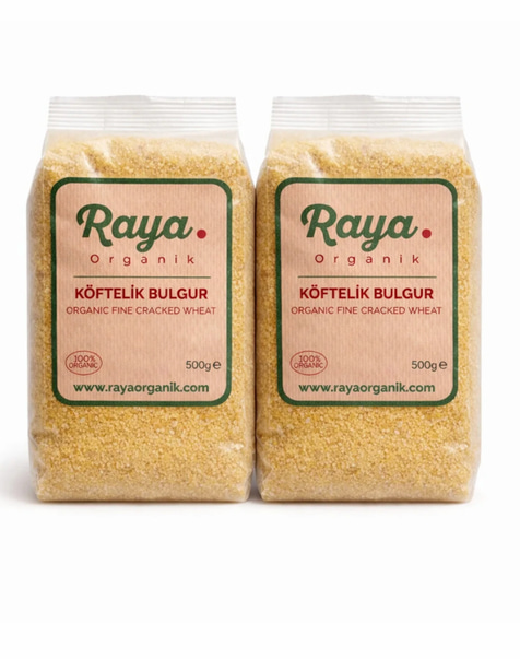 Organik Köftelik Bulgur 2'li Set (2 x 500 gr Toplam 1 kg)