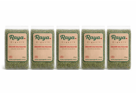 Organik Maş Fasulyesi 5'li Set (5 x 500 gr Toplam 2,5 kg)