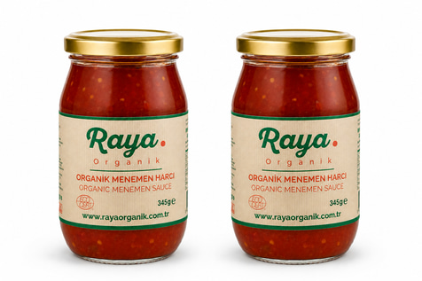 Organik Menemen Harcı 345 gr 2'li - Kahvaltılık Menemen Sosu
