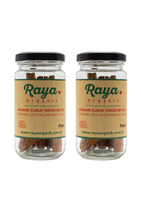 Organik Selyon Çubuk Tarçın 2'li Set (2 x 25 gr – Toplam 50 gr)