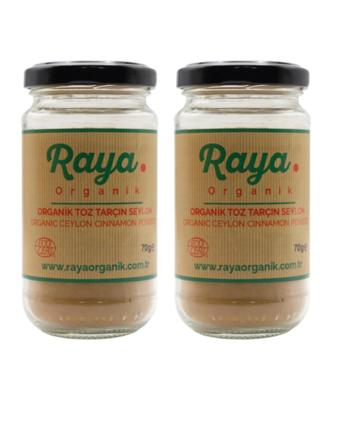 Organik Selyon Toz Tarçın 2'li Set (2 x 70 gr – Toplam 140 gr)