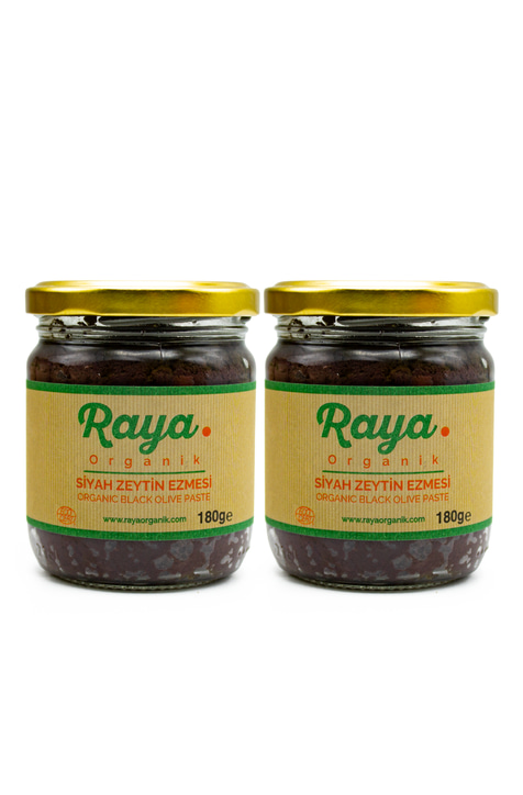 Organik Siyah Zeytin Ezmesi 2'li Set (180 g x 2)