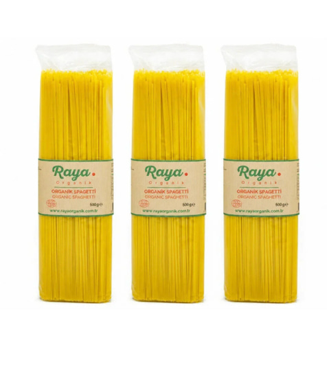 Organik Spagetti 500 Gr - 3'lü Paket