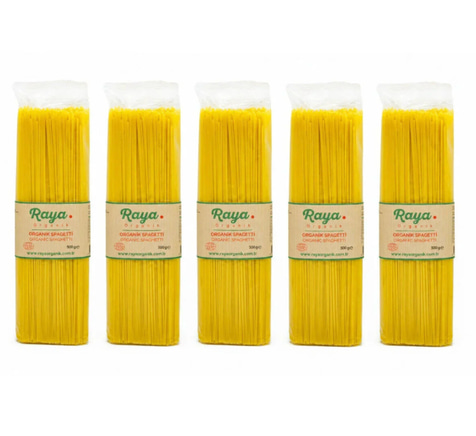 Organik Spagetti 500 Gr - 5'li Paket