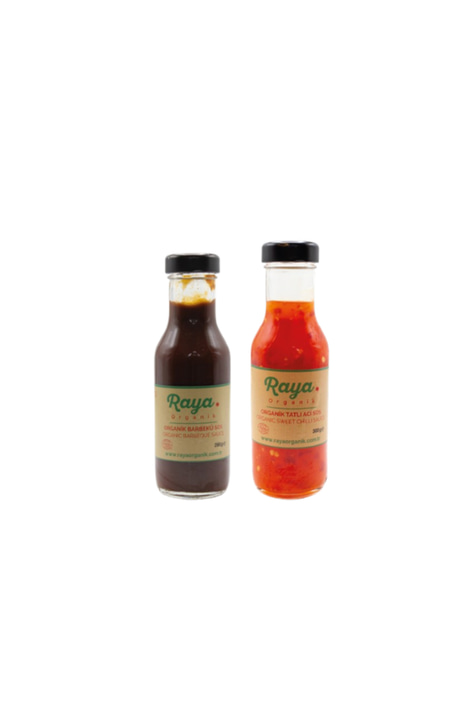 Organik Sweet Chili Sos 300 g Barbekü Sos 290 g 2’li Set