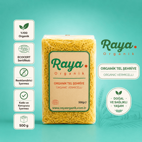 Organik Tel Şehriye 500 g