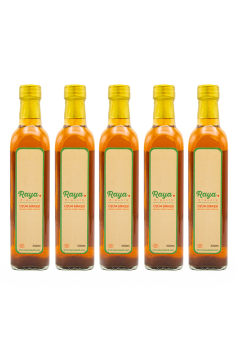 Organik Üzüm Sirkesi 500 ml 5'li Set (5 x 500)
