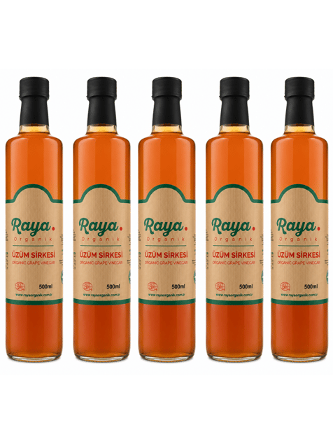 Organik Üzüm Sirkesi 500 ml 5'li Set (5 x 500)