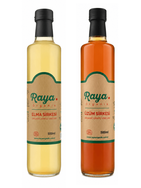 Organik Üzüm Sirkesi ve Elma Sirkesi – 500 ml x 2 (Set)