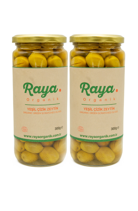 Organik Yeşil Zeytin 2'li Set (500 cc x 2)