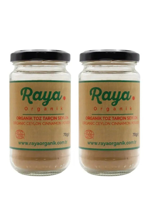 Raya Organik Organik Selyon Toz Tarçın 2'li Set (2 x 70 gr – Toplam 140 gr)