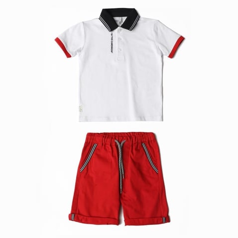 Erkek Çocuk Polo Yaka T-Shirt Şort Takım 1-3 Yaş - 122609