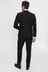 Erkek Siyah Basic Düz Slim Fit Dar Kesim 6 Drop Takım Elbise