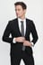 Erkek Siyah Basic Düz Slim Fit Dar Kesim 6 Drop Takım Elbise