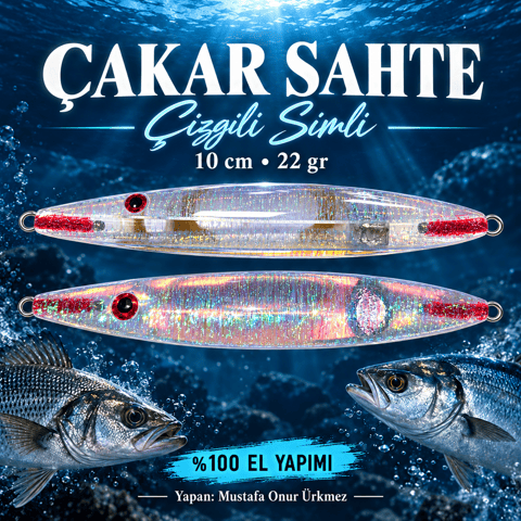 Çakar Sahte 10 Cm 22Gr ( % 100 El Yapımı)