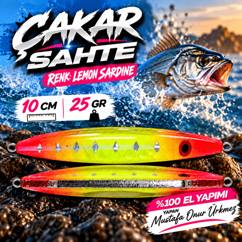 Su Üstü Yemlerisinde ÇAKAR SAHTEmarkalı Çakar Sahte 10 Cm 25 Gr LS ( % 100 El Yapımı)ürünü detaylı olarak  inceleyin.