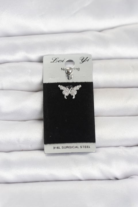 316L Cerrahi Çelik Kelebek Model Göbek Piercing