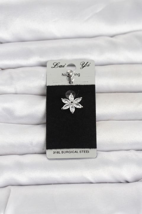 316L Cerrahi Çelik Lotus Model Göbek Piercing