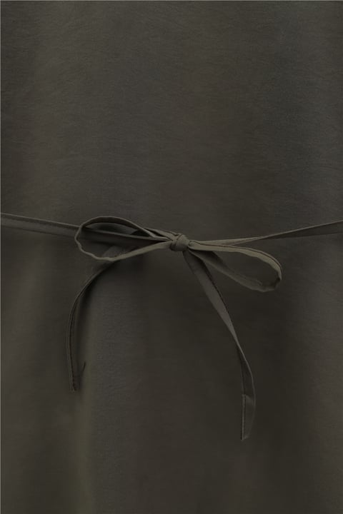 Asimetrik Kesim Beli Bağcıklı Oversize Modal Tunik -Kamuflaj-Tunik-120-1656-R39