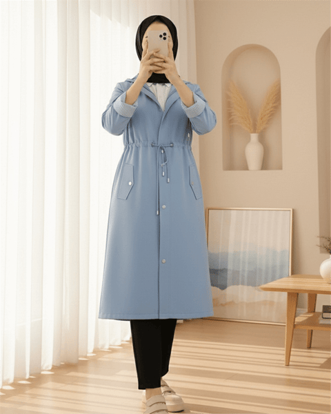 معطف واق من المطر مبطن - أزرق-Trençkot-148-2181-R31