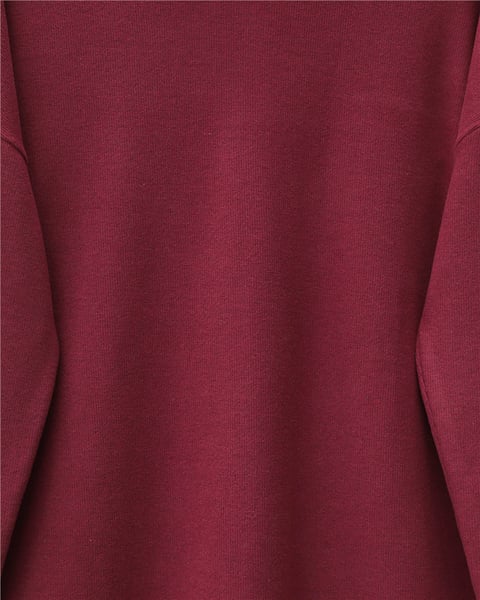 Balıkçı Yaka Yırtmaçlı Kaşkorse Tunik -Bordo-Tunik-253-13108-R04