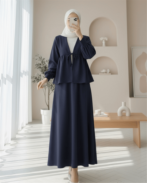 Beli Bağlamalı Etekli Oysho Takım -Laci-Takım-349-7084-R03