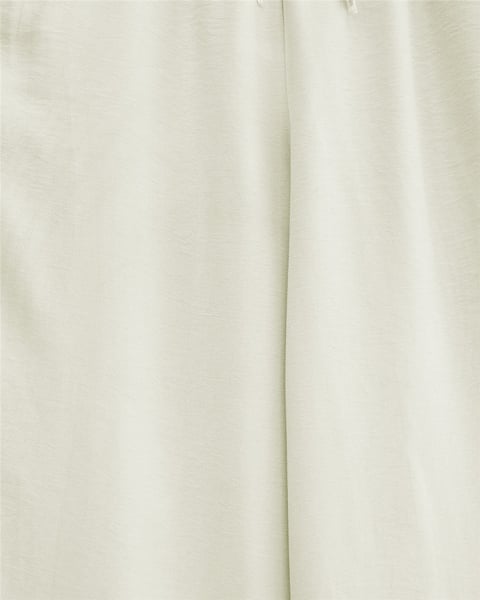 Beli Lastikli Bağcık Detaylı Cepli Bol Paça Tensel Pantolon -Taş-Pantolon-307-2382-R43