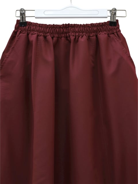 Beli Lastikli Cepli Paraşüt Etek  -Bordo-Etek-346-3067-R04