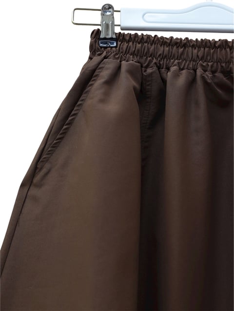 Beli Lastikli Cepli Paraşüt Etek  -Kahve-Etek-346-3067-R15