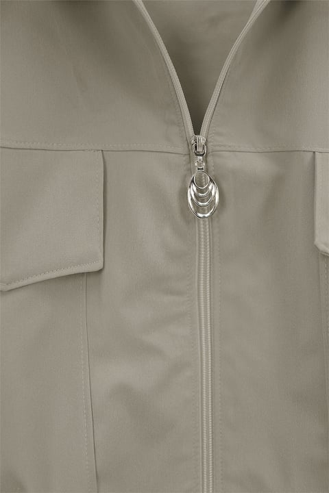 Beli Lastikli Etekli Bonding Takım -Taş-Outlet Kadın Giyim-186-4458-R43