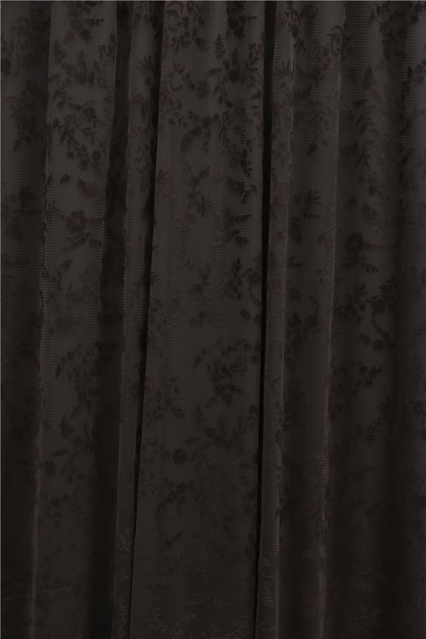 Beli Lastikli Flog Baskılı Astarlı Tül Etek -K. Kahve-Etek-349-8064-R54