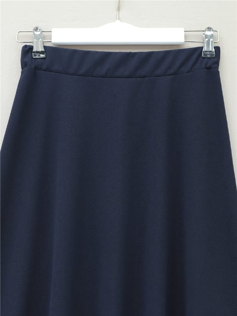 Beli Lastikli İthal Likralı Krep Kloş Etek -Laci-Etek-400-10057-R03