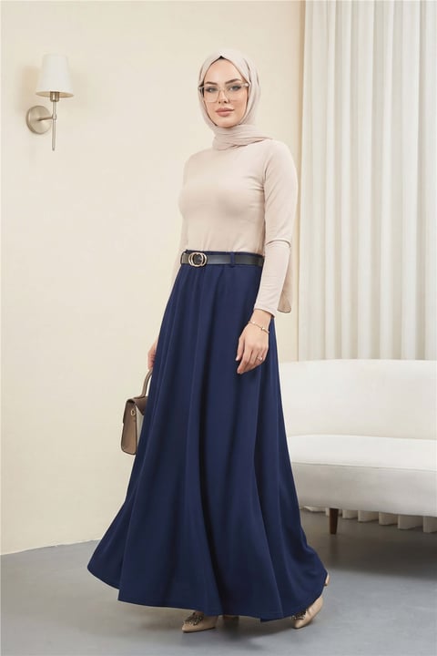 Beli Lastikli Kemerli  Salaş Oyşo Etek -Laci-Etek-253-13140-R03