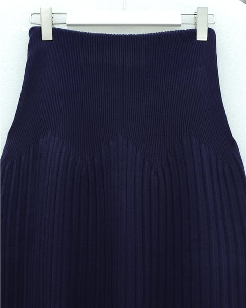 Beli Lastikli Pliseli Triko Etek -Laci-Etek-307-4001-R03