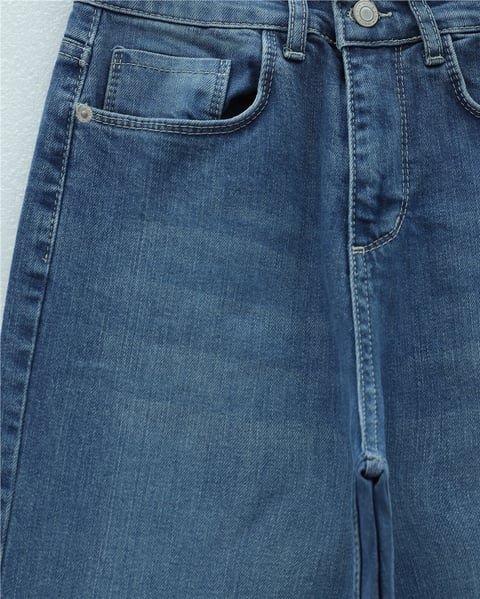 Cepli Fermuarlı Palazzo Kot Pantolon  -Tint-Pantolon-136-1750-R49