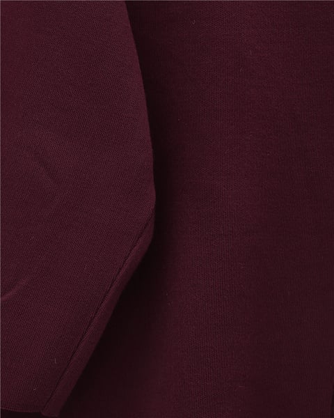 Çift Düğmeli Salaş Triko Panço -Bordo-Hırka-109-9770-R04
