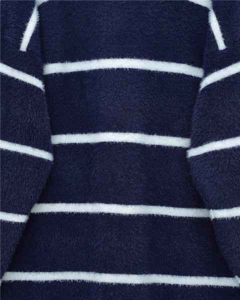 Çizgili Salaş Sakallı Triko Tunik -Laci-Tunik-295-18002-R03