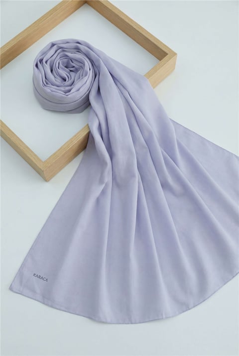 Düz Coton Şal -Leylak-Şal-201-10108-R68