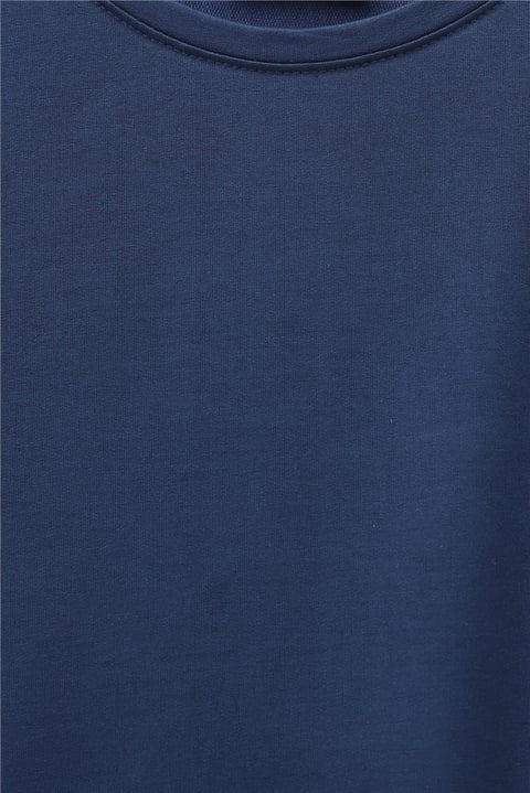 Eteği Kalp Detaylı Yırtmaçlı Salaş Penye Tunik -Laci-Tunik-253-13074-R03