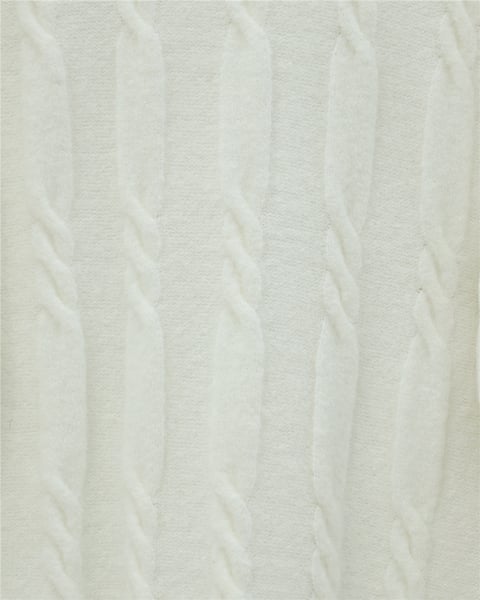Kabartma Desenli Yumoş Triko Kazak -Ekru-Kazak-109-0943-R07