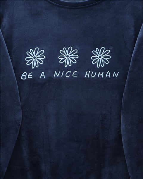 Kabartma Yazılı Fransız Kadife Pijama Takımı -Laci-Pijama-416-59700-R03