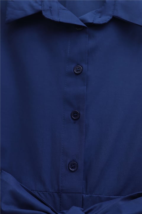 Kendinden Kuşaklı Poplin Tunik -Laci-Tunik-307-0105-R03