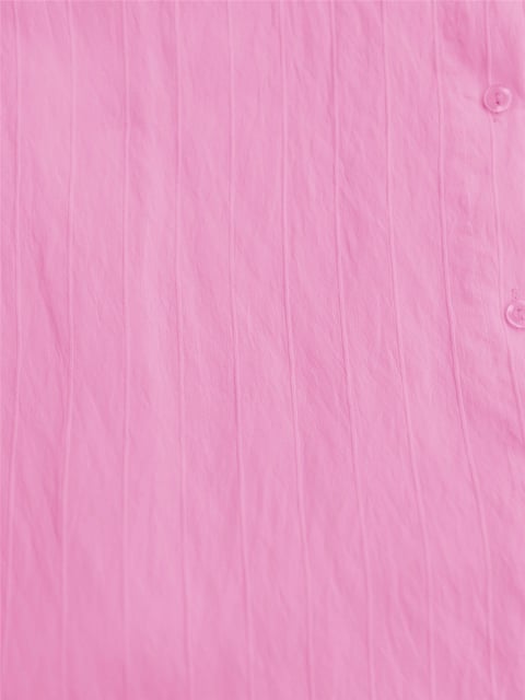 Klasik Yaka Boydan Düğmeli Oval Kesim Gömlek -Pembe-Gömlek-138-5963-R20