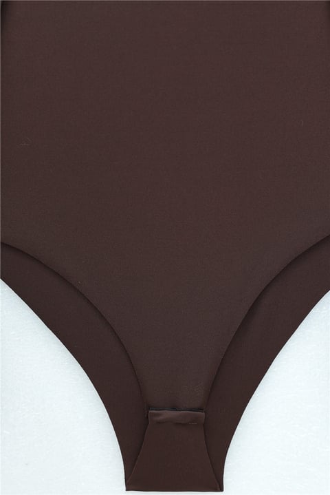 Kolu Kürklü Yarım Boğazlı Çıtçıtlı Zıbın Bluz -Kahve-Bluz-253-13103-R15