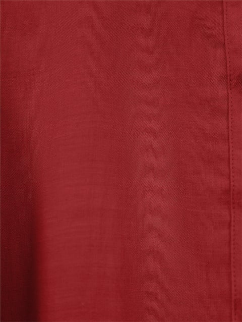 Kolu Lastikli Yarım Düğmeli Tunik -Kırmızı-Tunik-307-2208-R33