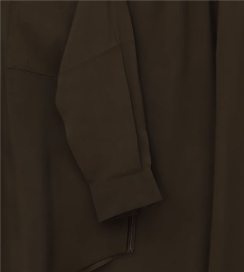 Önü Düğmeli Tek Cepli Gömlek Pantolon Modal Takım  -K. Kahve-Takım-357-2232-R54